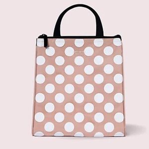 New Kate Spade Jumbo Dot Insulated Lunch Bag